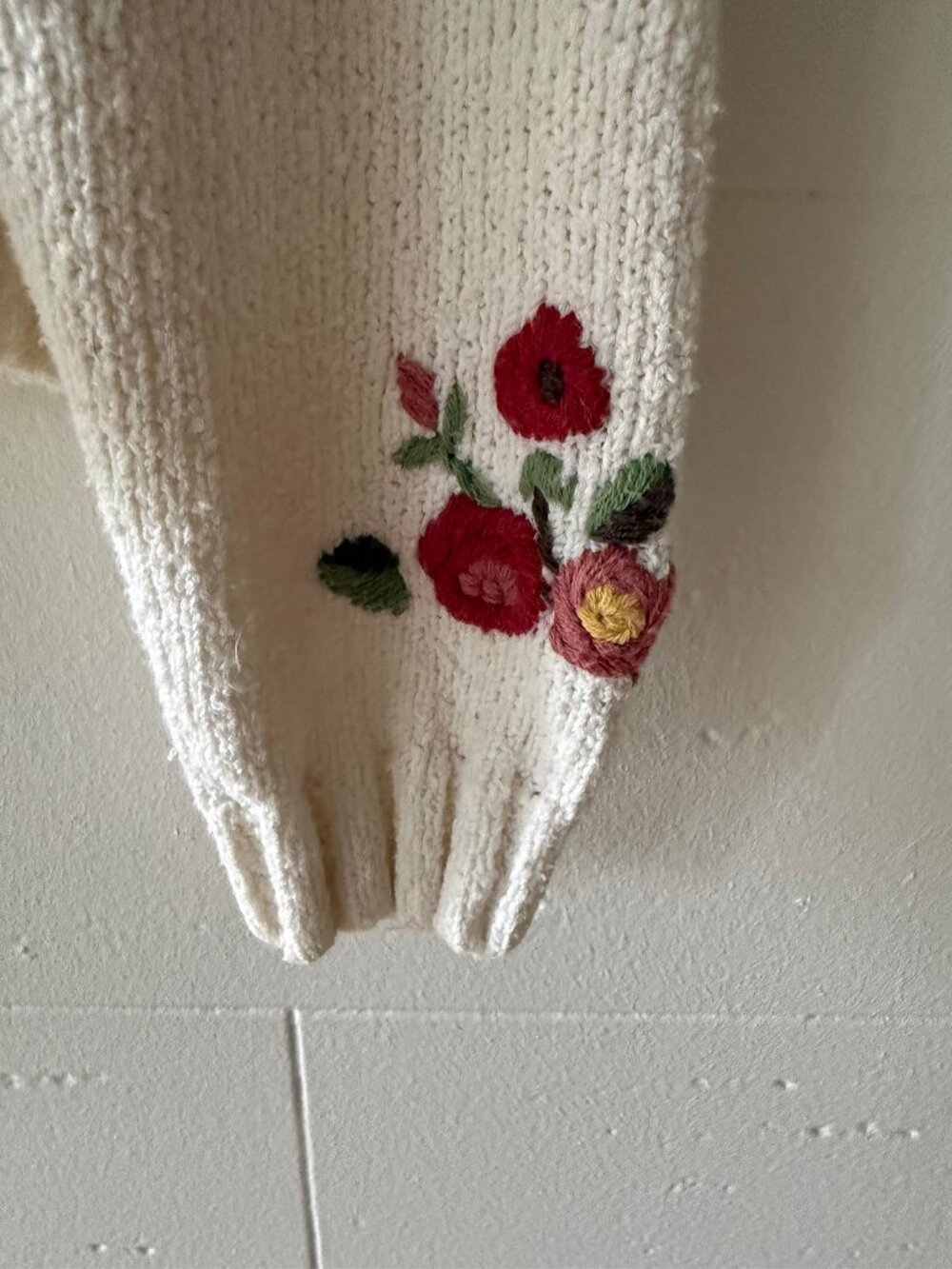 Vintage | Part Two Embroidered Floral Rose Cardigan | Cottagecore Cute | Small - Picture 4 of 10
